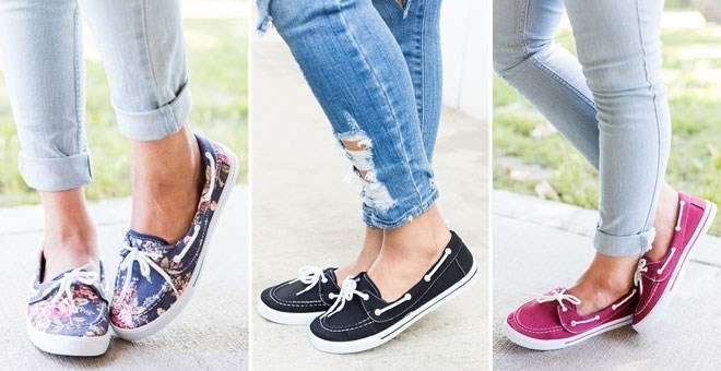 Slip-On Boat Shoes from Jane – Just $10.99! Cute florals!