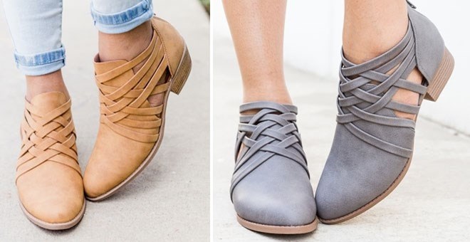 Criss-Cross Ankle Heel Booties from Jane – Just $24.99!