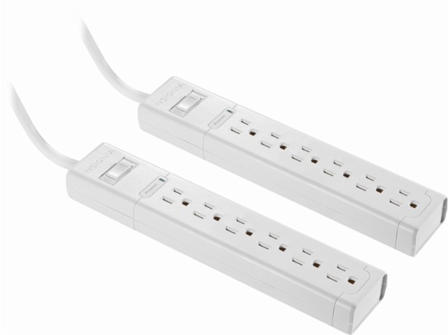 Insignia 6 Outlet Surge Protector 2 Pack – Just $9.99!