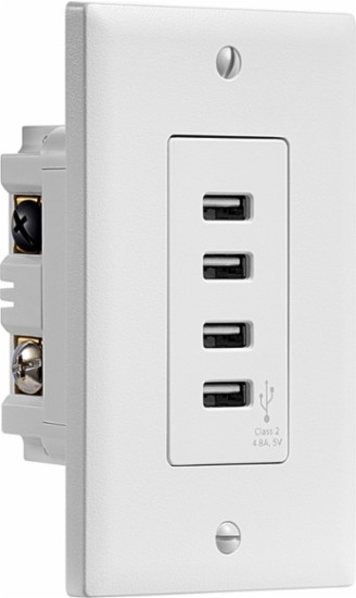 Insignia 4.8A 4-Port USB Charger Wall Outlet – Just $14.99!
