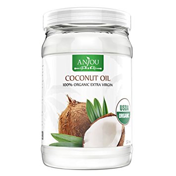 Anjou Coconut Oil 32 oz, Organic Extra Virgin Only $14.39!