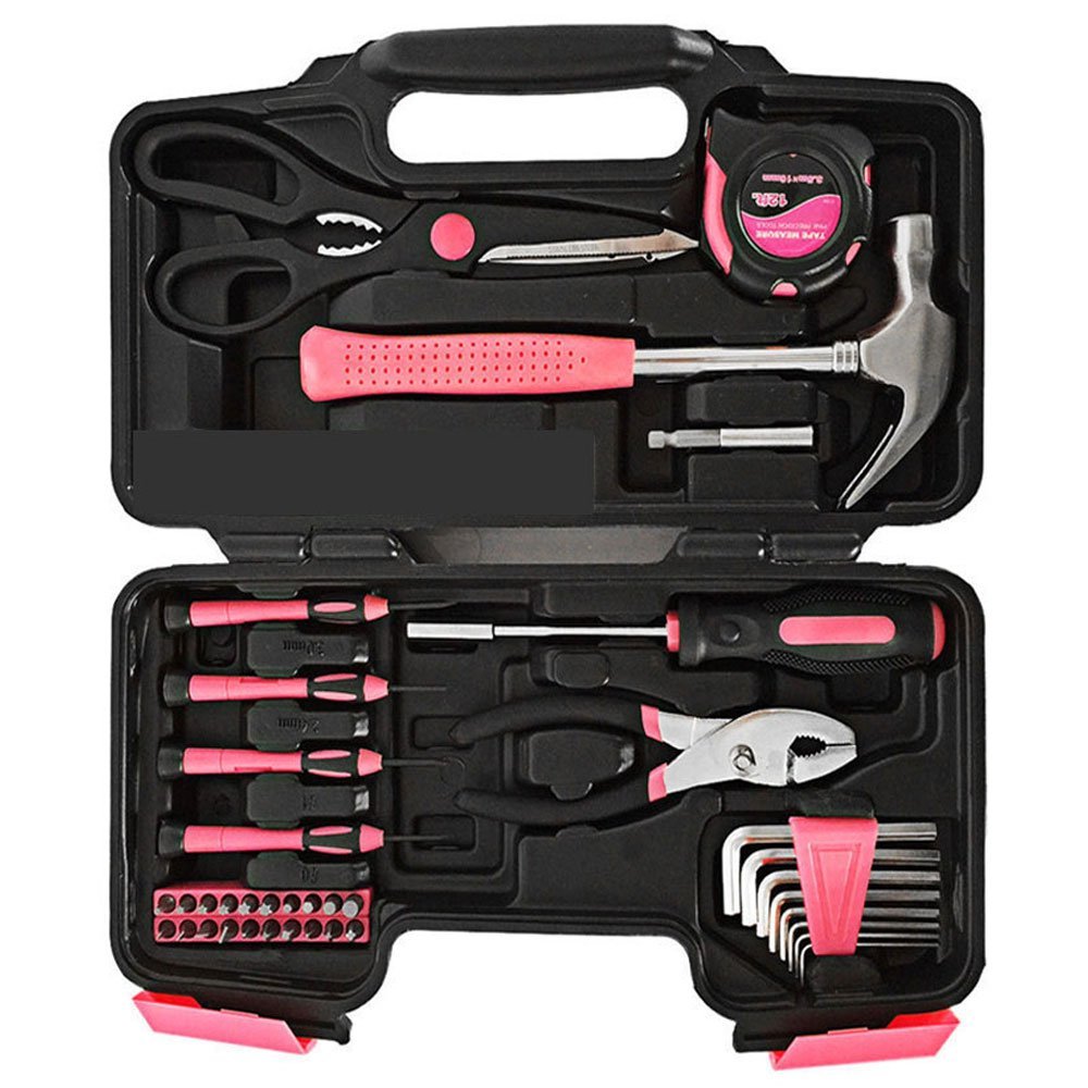 Yuanskikj Precision Tools Pink General Tool Set Only $10.99! (Reg $29.99)