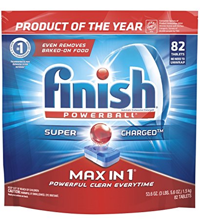 Amazon: Finish Max In 1 Powerball (82 Tabs) Dishwasher Detergent Tablets Only $10.20!