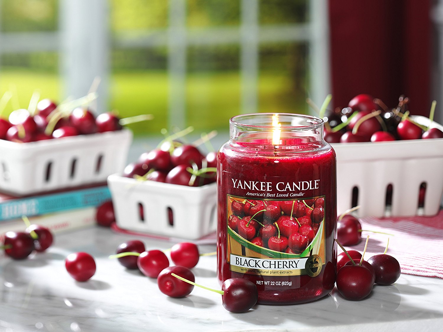 Yankee Candle Black Cherry Large Jar Candle Only $15.31!