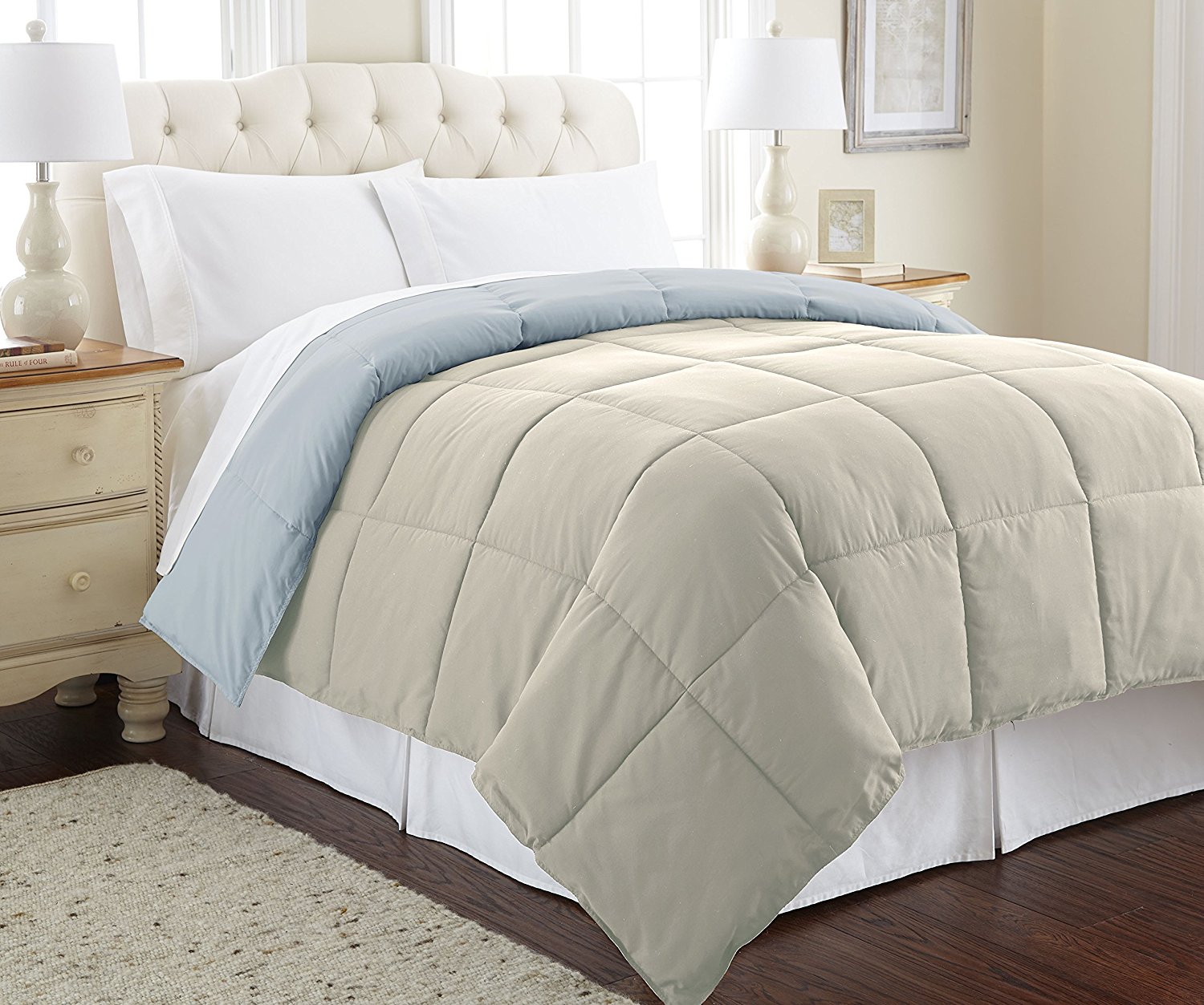 Save on Goose Down Alternative Microfiber Quilted Reversible Comforters! Just $18.90 – $24.99!