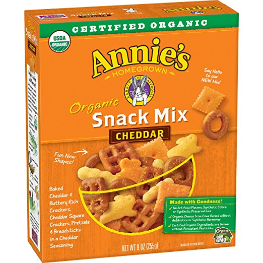 Annie’s Organic Cheddar Snack Mix, 9 oz Box (Pack of 4) – Just $13.57!