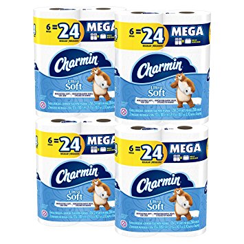 Charmin Ultra Soft Mega Roll Toilet Paper (24 Count Mega Roll) Only $19.52 Shipped!