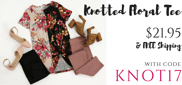 Style Steals at Cents of Style – Knotted Floral Tee for $21.95! FREE SHIPPING!