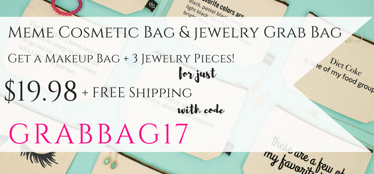 Fashion Friday! Cosmetic Bag Jewelry Grab Bags for 50% Off! 4 Pieces for under $20! Free shipping!