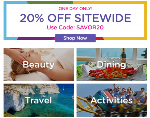 20% Off Sitewide At Living Social Today Only!