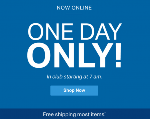 HOT! Sam’s Club One Day Sale!