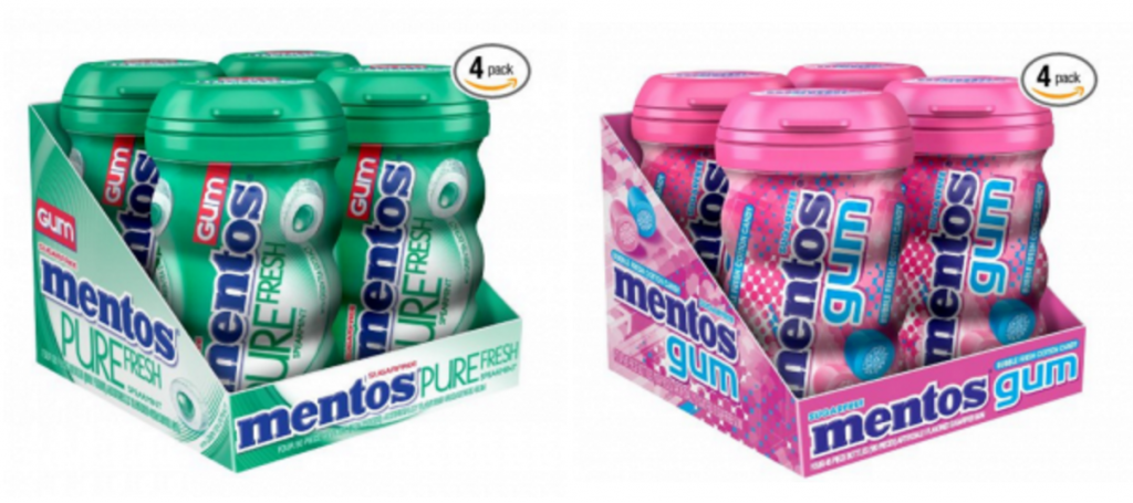 Mentos Spearmint or Bubble Gum 45-Piece 4-Pack Just $7.71 Shipped!