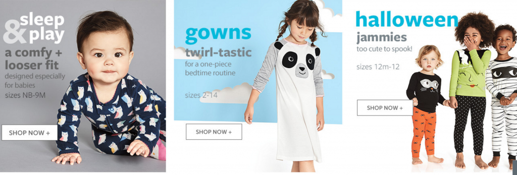 Up To 50% Off Carter’s PJ’s &  The Halloween Shop Plus FREE Shipping!