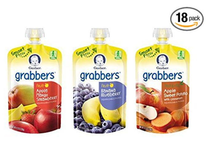 Gerber Graduates Grabbers Squeezable Fruit & Veggies Variety Pack Just $10.71 Shipped!