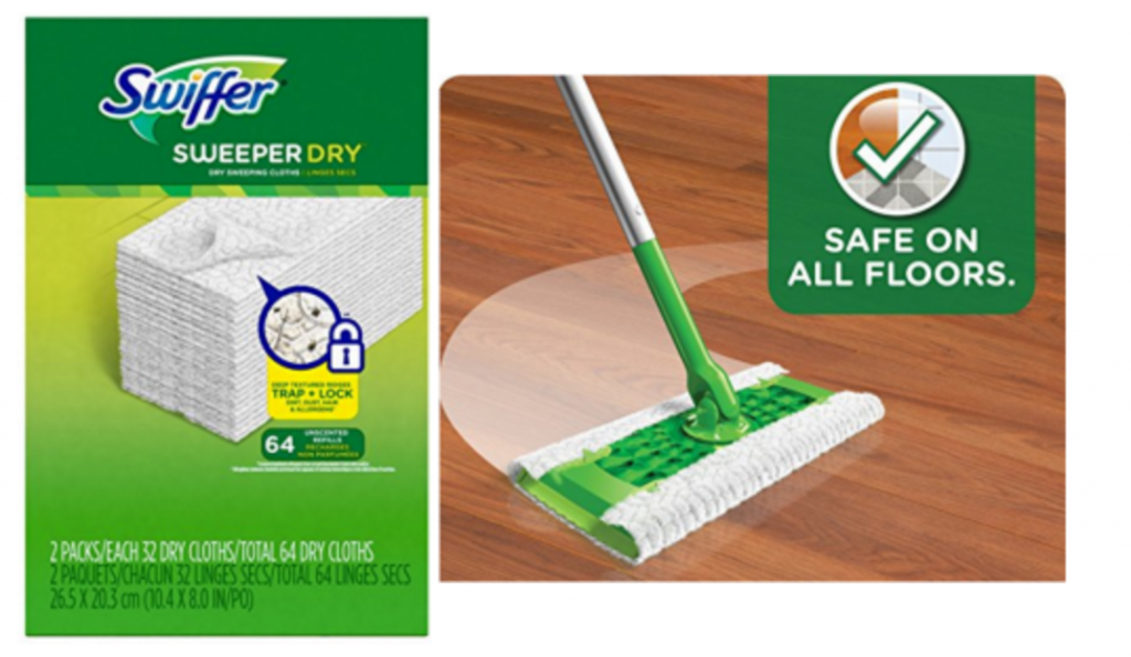 Swiffer Sweeper Dry Sweeping Pad Refills 64-Count $9.75 Shipped!