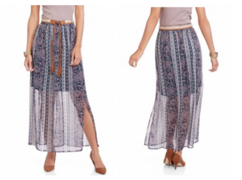 Faded Glory Women’s Peasant Maxi Skirt Just $3.00!