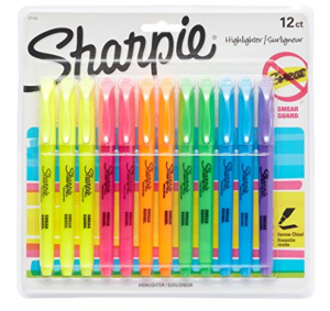 Sharpie Pocket Highlighters 12-Count Just $4.97 As Add-On Item!