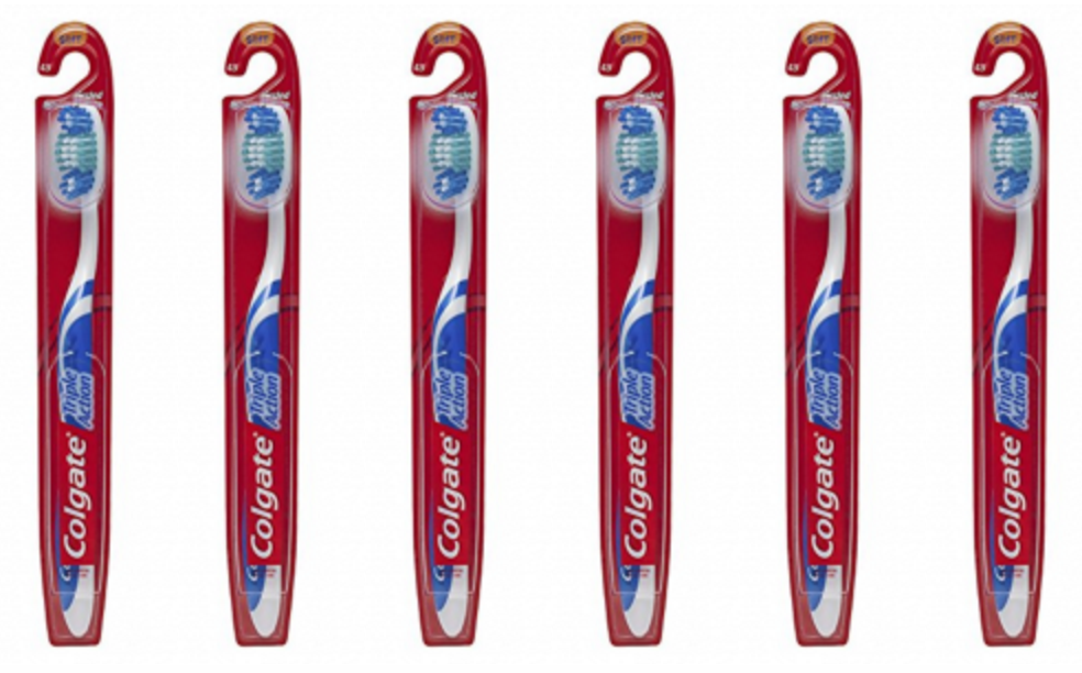 Colgate Triple Action Toothbrush 6-Pack Just $6.39 As Add-On Item!