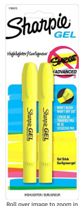 Sharpie Accent Gel Highlighters 2-Pack Just $2.44!