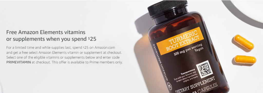Prime Exclusive: FREE Amazon Vitamin Supplement When You Spend $25 Or More!