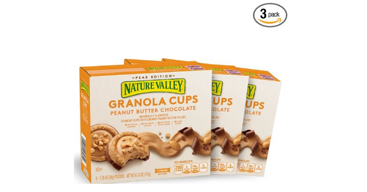 Nature Valley Peak Edition Granola Cups, Peanut Butter 5 Count (Pack of 3) Only $8.92 Shipped!