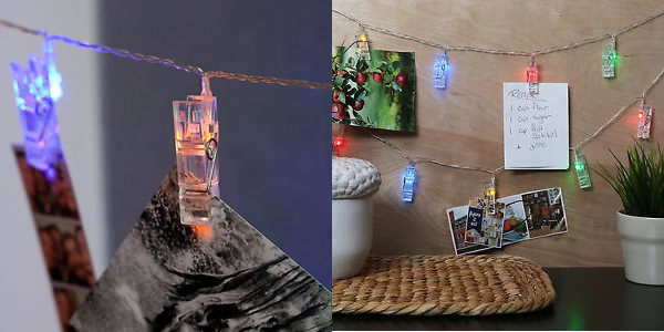 Clothespin LED String Lights Only $9.95 + Free Shipping!