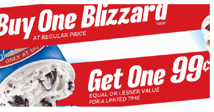 Diary Queen: Buy 1 Blizzard, Get 1 for Only $0.99! (Limited Time Only)
