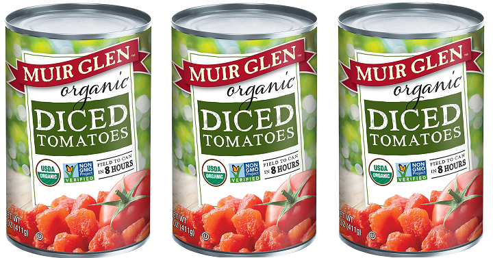 Muir Glen Organic Tomatoes Diced Pack of 12 (14.5oz) Only $14.52 Shipped!