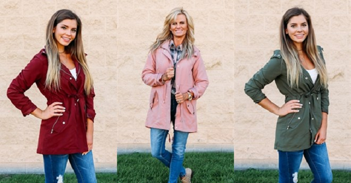 Fall Lightweight Hooded Jackets Only $28.99!
