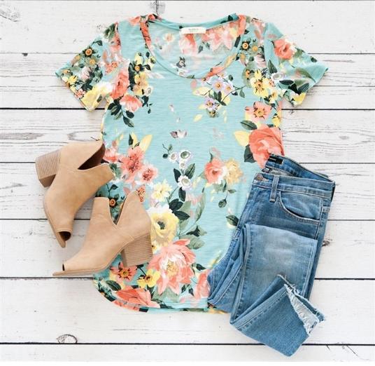 Select Floral Tops – Only $14.99!