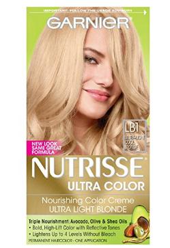 Garnier Nutrisse Ultra Color Nourishing Hair Color Creme, LB1 Ultra Light Cool Blonde – Only $2.08!