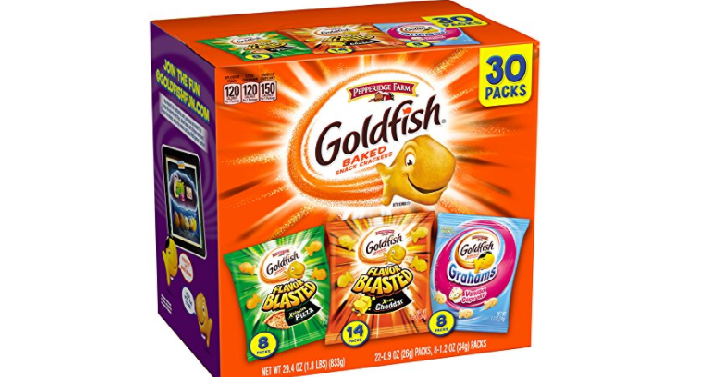 Pepperidge Farm Goldfish Variety Pack Bold Mix (Box of 30 bags) Only $7.98 Shipped!