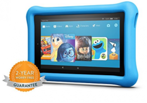 All-New Fire 7 Kids Edition Tablet, 7″ Display, 16 GB, Blue Kid-Proof Case $79.99!