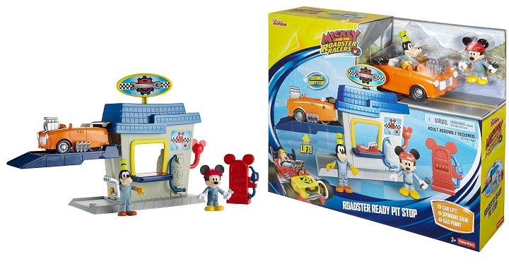 Fisher-Price Disney Mickey and the Roadster Racers – Roadster Ready Pit Stop Playset Only $7.53!