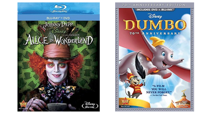 Dumbo & Alice in Wonderland Blu-ray Movies Only $9.99 Each! (Reg. $14.99)