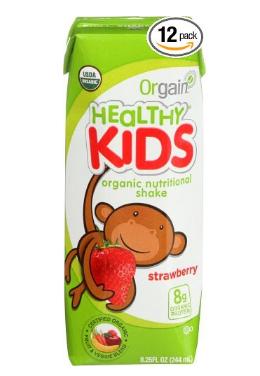 Orgain Kids Protein Organic Nutritional Shake, Strawberry, 8.25 Ounce, 12 Count – Only $6.84!