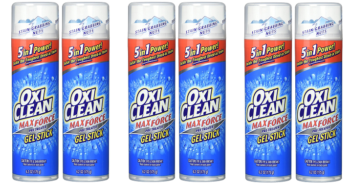 Amazon: OxiClean Max Force Gel Stick (6.2oz) 2 Pack Only $3.44!