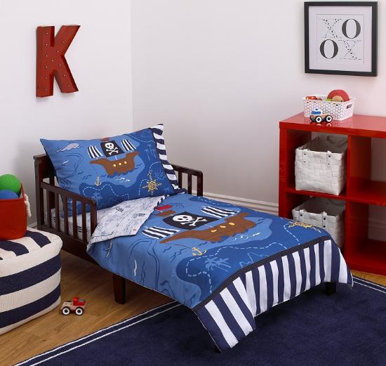 Little Tikes 4 Piece Pirates Toddler Bedding Set – Only $16.20! *Prime Member Exclusive*