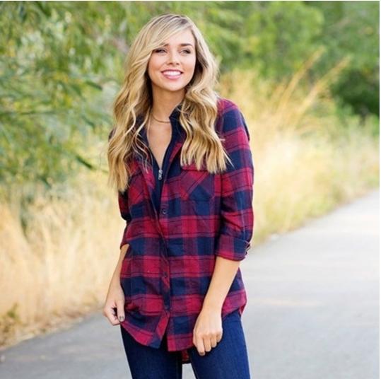 Plaid Hooded Fall Tunic – Only $19.99!