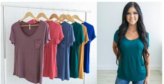 Luxe Pocket Tee – Only $6.99!