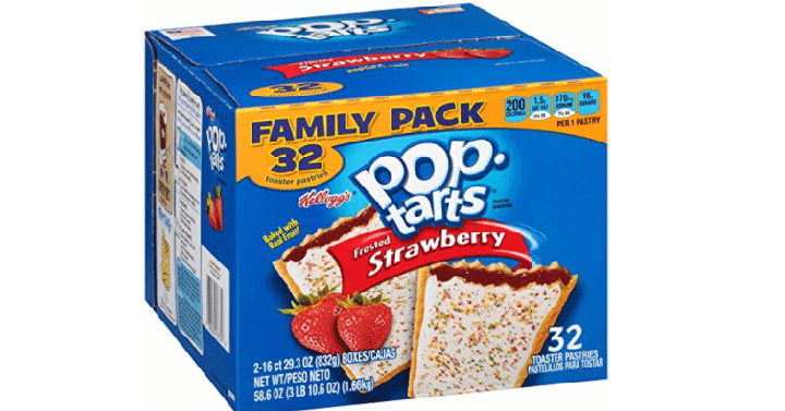 Pop-Tarts, Frosted Strawberry (32 Count) Only $4.27 Shipped!
