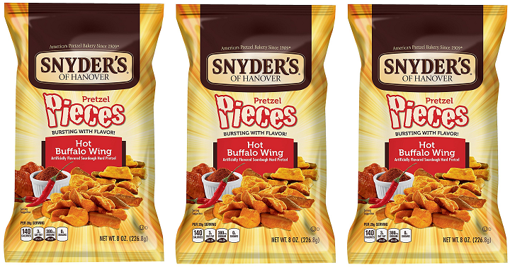 Snyder’s of Hanover Pretzel Pieces (Hot Buffalo Wing) Only $1.50 Each!