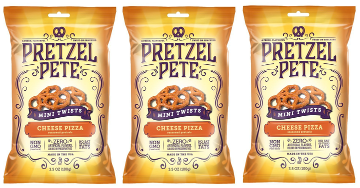 Pretzel Pete Seasoned Mini Twist Pretzels (Cheesy Pizza) Pack of 6 Only $5.97 Shipped!