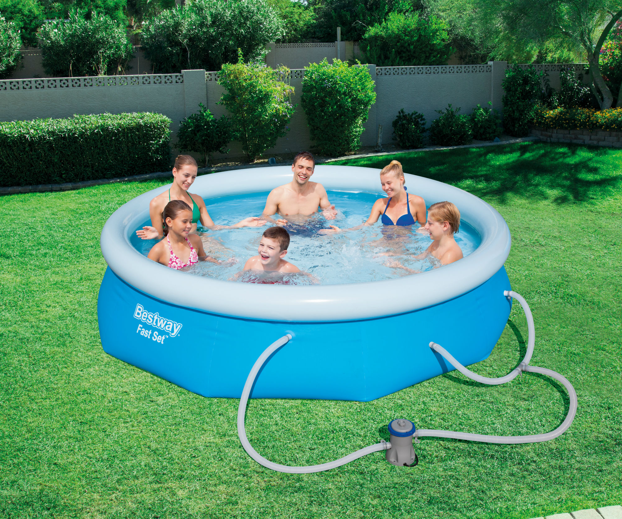 Bestway 10′ x 30″ Inflatable Fast Set Pool Kit Only $40.00!!