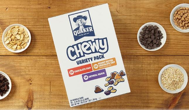 Quaker Chewy Granola Bars Variety Pack, 58 Count – Only $8.63!