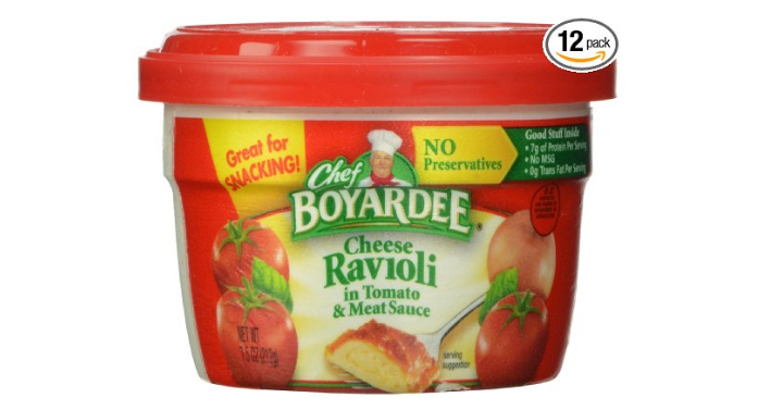 Chef Boyardee Cheese Ravioli Microwavable Bowls (Pack of 12) Only $7.19!