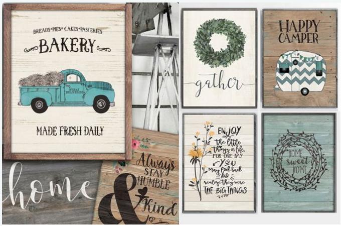 Large Rustic Farmhouse Prints – Only $4.37!