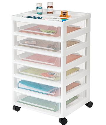 IRIS 6-Drawer Scrapbook Cart with Organizer Top – Only $27.61 Shipped!