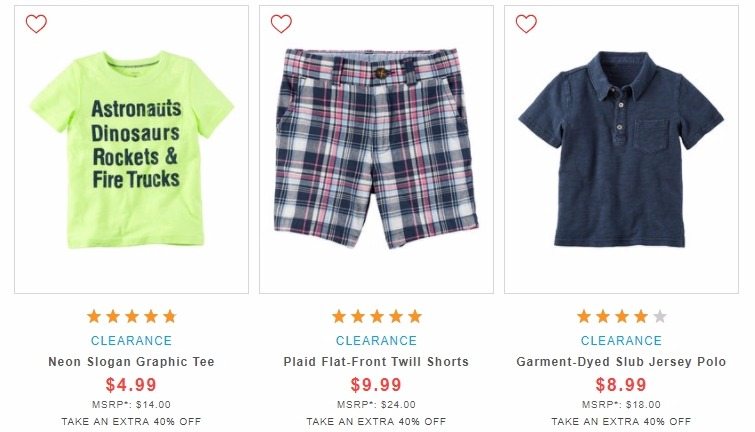 *HOT* EXTRA 40% Off Carter’s Clearance + FREE Shipping!