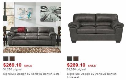 Signature Design by Ashley Sofa or Loveseat Only $353.74 Each! Or $582.47 for BOTH!!